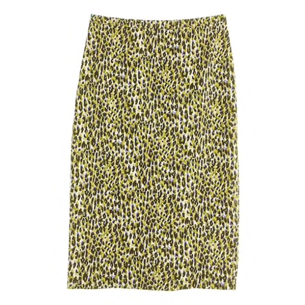 PETITE LONG NO. 2 PENCIL SKIRT IN ABSTRACT LEOPARD